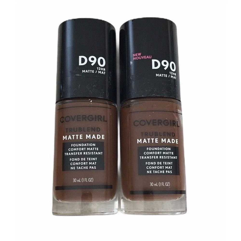Covergirl Trublend Matte Made Liquid Foundation D90 Espresso 1 Fl oz 2 Pack
